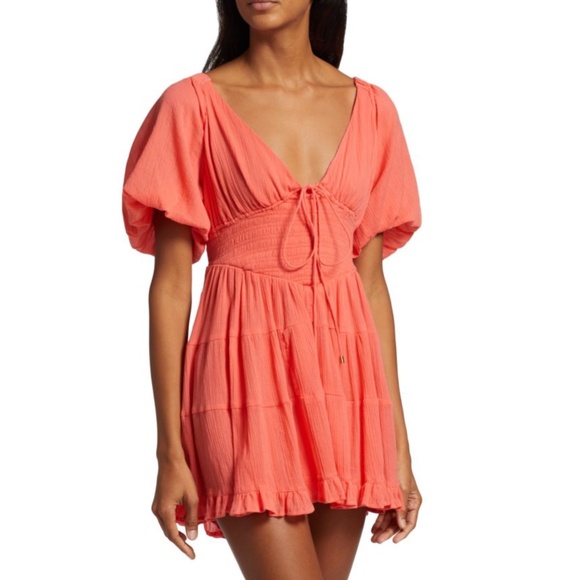 Free People Perfect Day Cotton Mini Dress - Picture 2 of 8